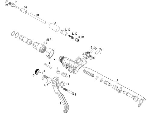 Avid Ersatzteile Elixir CR (Aluminium) Bremshebel