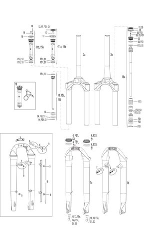 RockShox Ersatzteile Paragon Gold (A1 / 2015-2016)