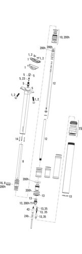 RockShox Ersatzteile Reverb Stealth Sattelstütze (A2 / 2013-2016)
