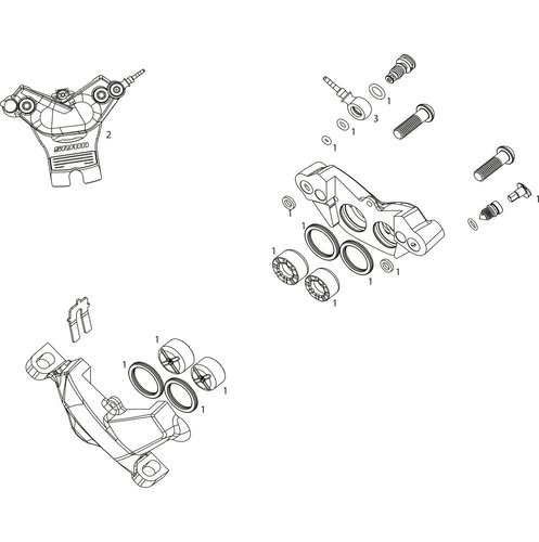 SRAM Ersatzteile Code RSC (A1) Bremssattel (2018)