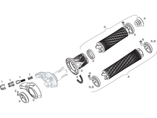 SRAM Ersatzteile Eagle / XX1 / XX / X0 / X01 / GX / NX Drehgriffschalter