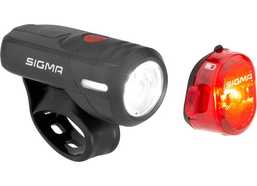 Sigma Aura 45 Frontlicht + Nugget II Rücklicht LED Beleuchtungsset m. StVZO