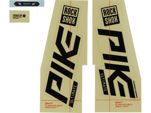 RockShox Aufklebersatz für Pike Ultimate Modell 2021