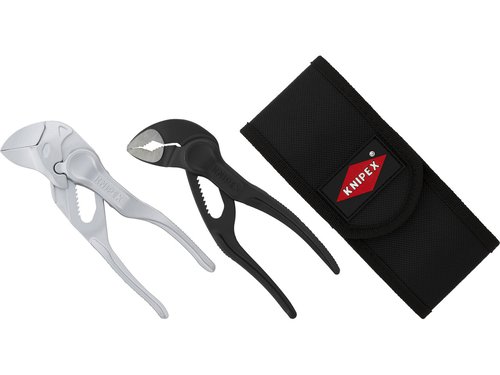 Knipex Zangenset Cobra XS und Zangenschlüssel XS in Werkzeuggürteltasche