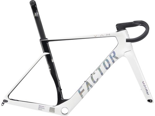 Factor OSTRO V.A.M. Disc T47a Shimano pearl white-chrome Carbon Rahmenkit