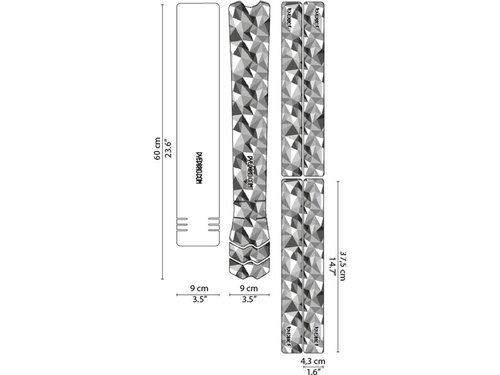 Dyedbro MTB Rahmenschutzfolien-Set