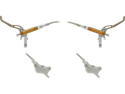 Trickstuff Maxima v+h Set Scheibenbremse mit Stahlflexleitung