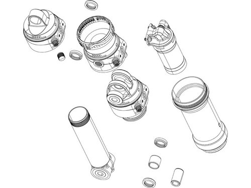 RockShox Air Can Kit Linear für Super Deluxe ThruShaft C1 ab Modell 2023
