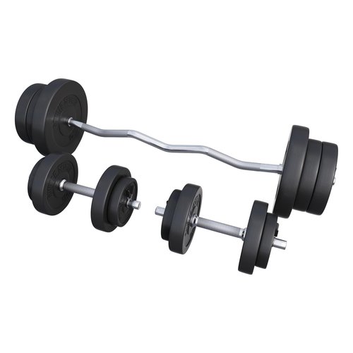 Gorilla Sports SZ-Curlset Kunststoff 70kg Federverschluss