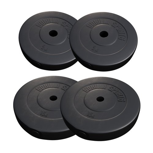 Gorilla Sports Hantelscheibenset Kunststoff 30 kg