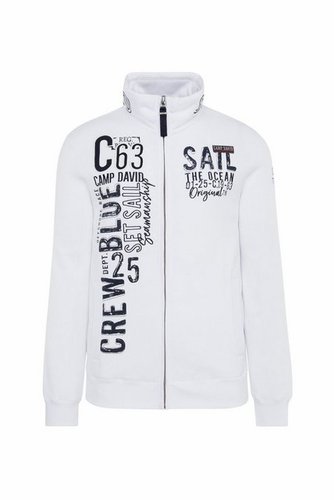 camp david Sweatjacke mit angerauter Innenseite