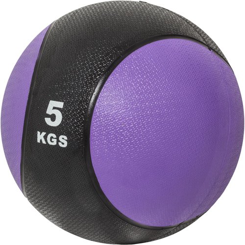 Gorilla Sports Medizinball aus Gummi Lila 5 kg