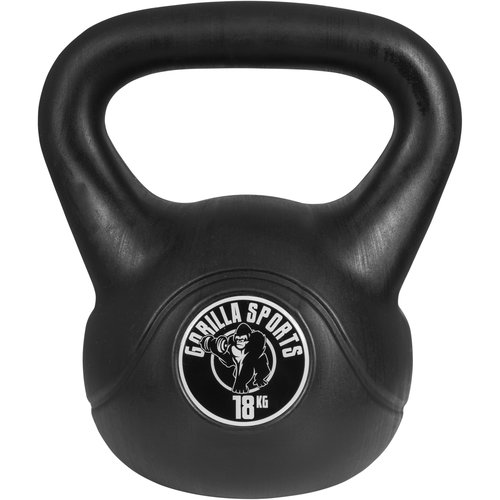Gorilla Sports Kettlebell aus Kunststoff 18 kg