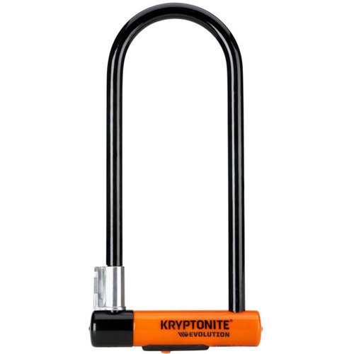 Kryptonite Evolution Bügelschloss (lang) mit FlexFrame Halterung - Black/Orange