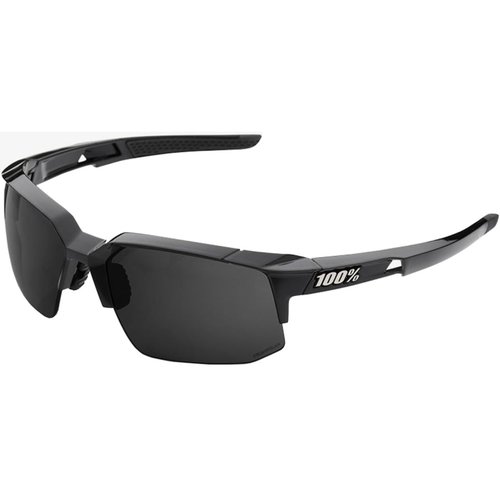 100 Percent 100 % Speedcoupe Sonnenbrille (graue Peakpolar-Gläser) - Polished Black