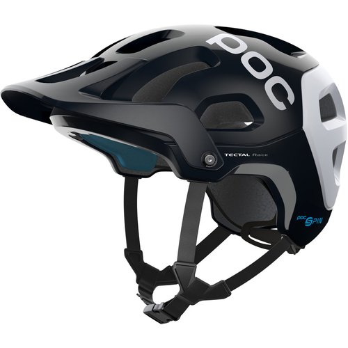 POC Tectal Race SPIN Helm - Uranium Black/Hydrogen White