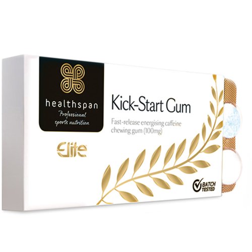 Healthspan Elite Kick Start Kaugummi (Koffein, 120 Stück) - Koffeintabletten