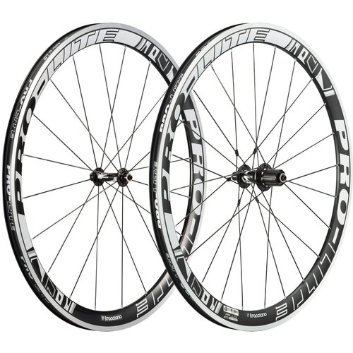 Pro Lite Bracciano A42W Aero Rennrad Laufradsatz - Black-White