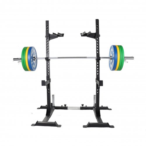 Gorilla Sports Squat Rack inkl. Olympia Langhantelset Profi 140 kg