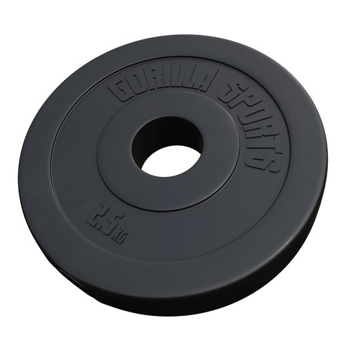 Gorilla Sports Hantelscheibe Olympia 50/51mm Kunststoff 2,5 kg