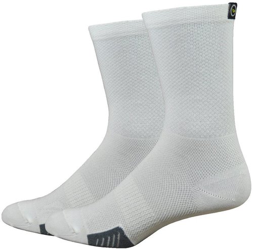 DeFeet Cyclismo White Socken mit Lasche