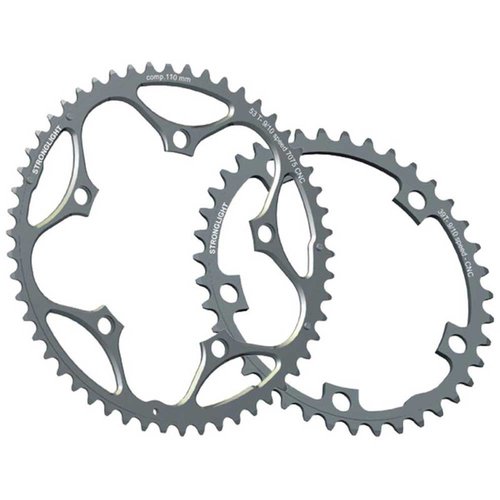 Stronglight Type Exterior 5b Shimanosramfsa 110 Bcd Chainring Silber 46t