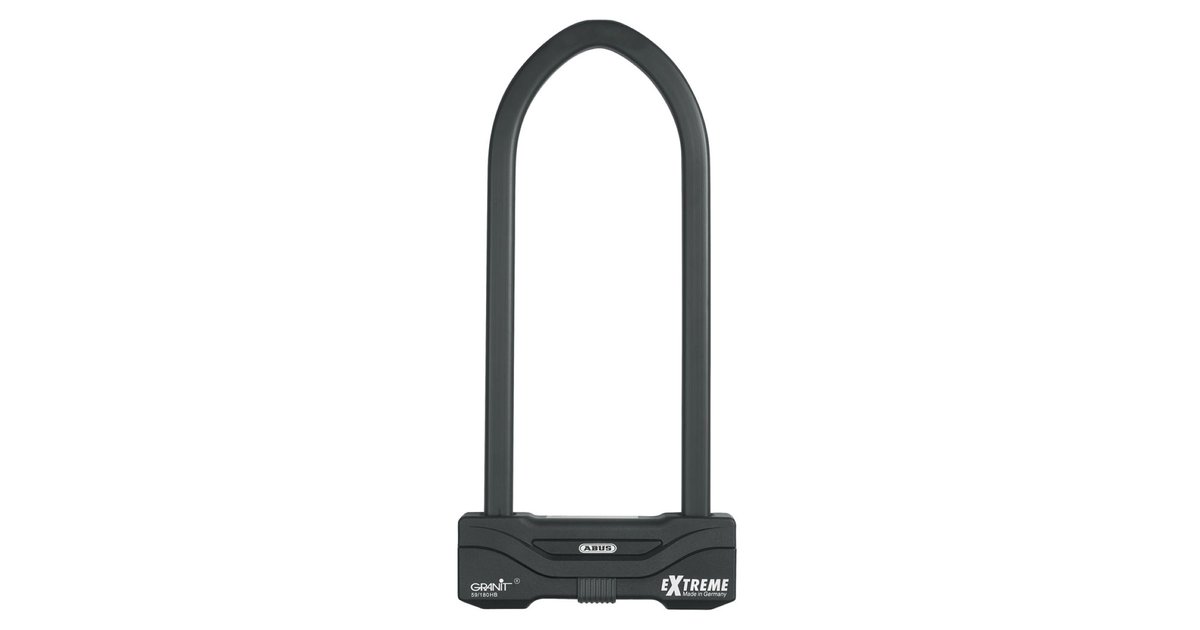 Lucchetto A U ABUS Granit 460 Con Supporto USH460 - Livello Sicurezza 9, Arco 12 Mm, Nero