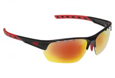 Azr izoard sonnenbrille mattschwarz   rot