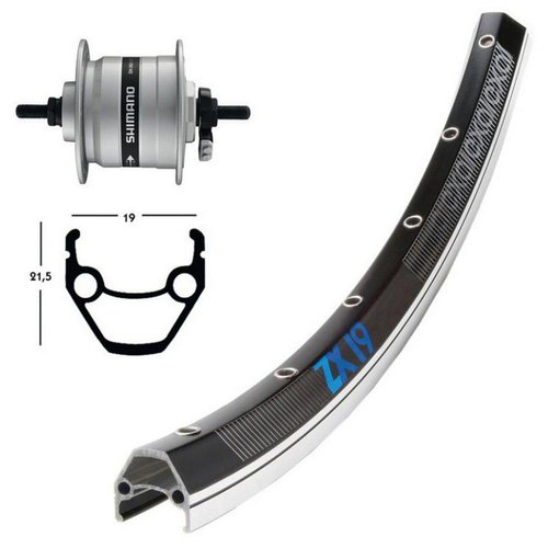 Exal Zx19 Dynamo Shimano Dh3n31 26 Vorderrad