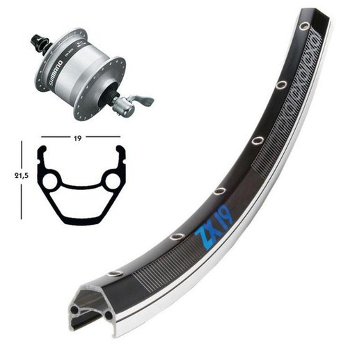 Exal Zx19 Qr Dynamo Shimano Dh3n30 26 Vorderrad