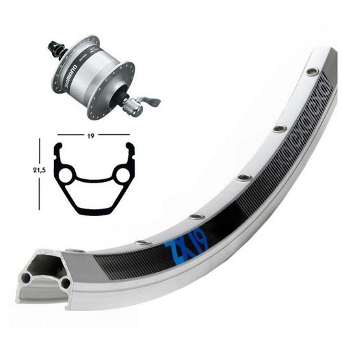 Exal Zx19 Qr Dynamo Shimano Dh3n30 Vorderrad