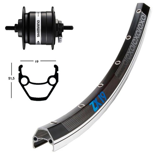 Exal Zx19 Dynamo Shimano Dh3n31 Vorderrad