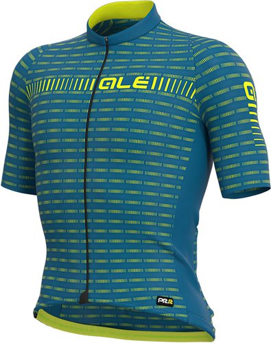 Ale Alé Graphics PRR Green Rennradtrikot - Azores Blue/Fluorescent Yellow