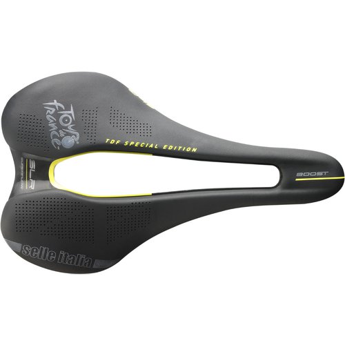 Selle Italia SLR Boost Superflow TDF Sattel - Black/Yellow
