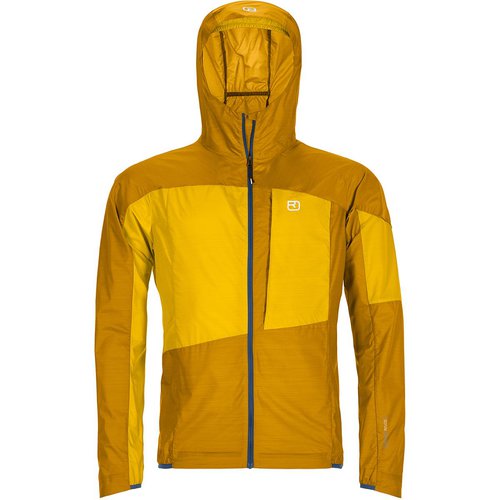 Ortovox Herren Merino Windbreaker Jacke (Größe S, Gelb)