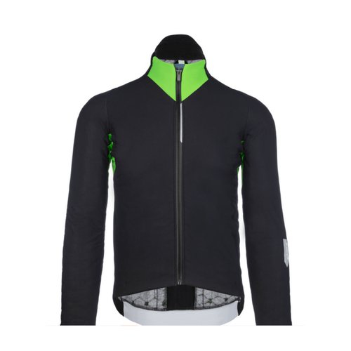 Q36.5 Intervall-Thermojacke Schwarz Grün, Größe S