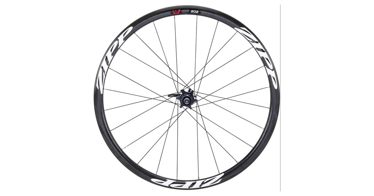 Zipp 202 Hinterrad (Carbon, Drahtreifen, für Rennräder & Scheibenbremsen) - Hinterräder