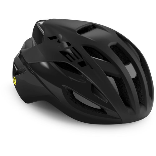 MET Rivale (MIPS) Rennradhelm - Black/Matte Glossy