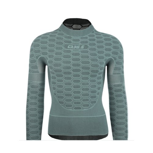 Q36.5 Langarm-T-Shirt Base Layer 3 Olivgrün, Größe S/M