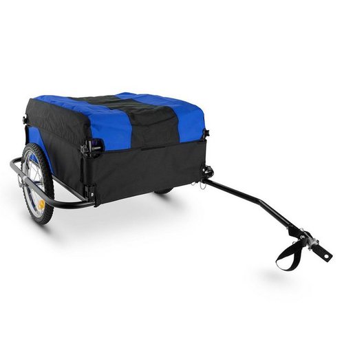 Duramaxx Mountee Fahrradanhänger Lastenanhänger 130l 60kg Stahlrohr blau- »BCT1-Mountee BLUE/BL«