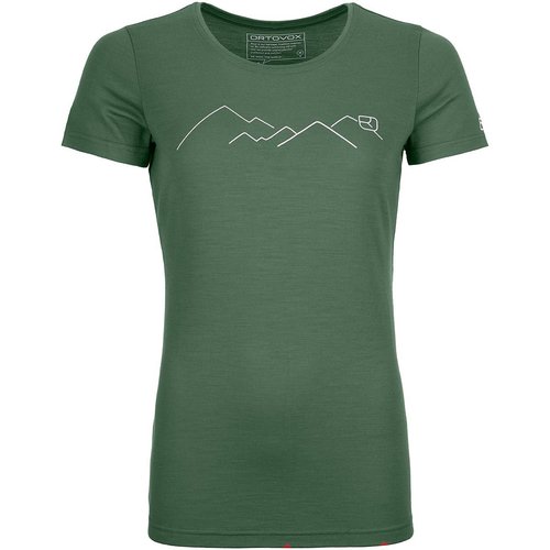 Ortovox Damen 185 Merino Mountain T-Shirt (Größe XL, Grün)