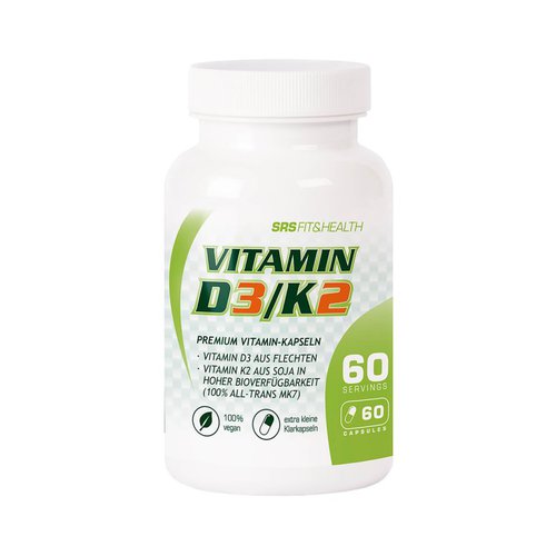 SRS MUSCLE Vitamin D3K2  60 Kapseln 138333  pro 1 kg