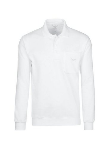 Trigema Sweatshirt Langarm Polo aus Sweat-Qualität