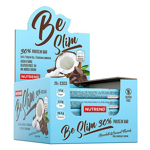 Nutrend BeSlim Proteinriegel  20er Box  Chocolate  Coconut 1986  pro 1 kg