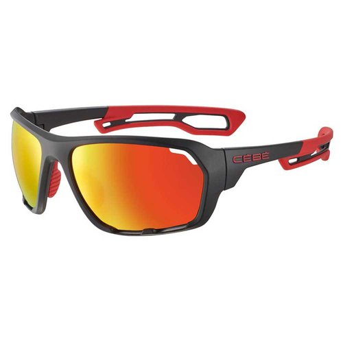 Cebe Upshift Mirror Sunglasses Schwarz Grey Zone Red Flash MirrorCAT3