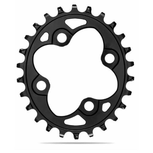 Absolute Black Oval 64 Bcd Chainring Schwarz 26t