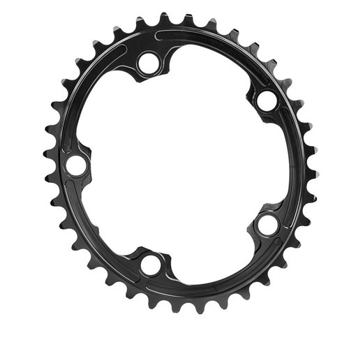 Absolute Black 2x For Sram 110 Bcd Oval Chainring Schwarz 36t