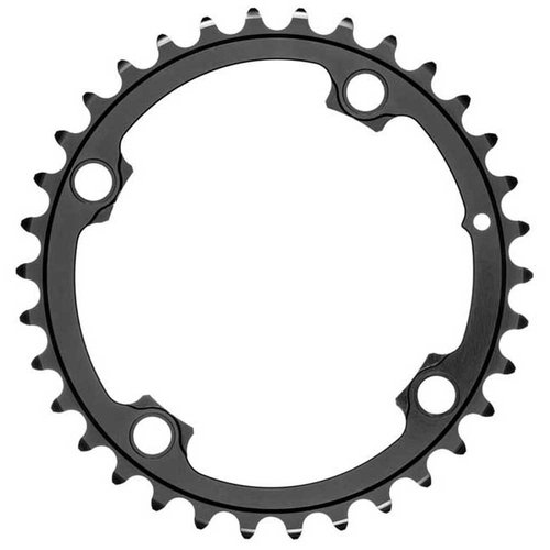Absolute Black Round 2x Asymmetric Shimano 91008000 110 Bcd Kettenblatt