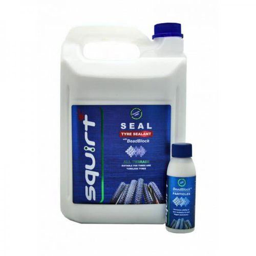 Squirt Cycling Products Beadblock 5l Tubeless Sealant Weiß,Blau