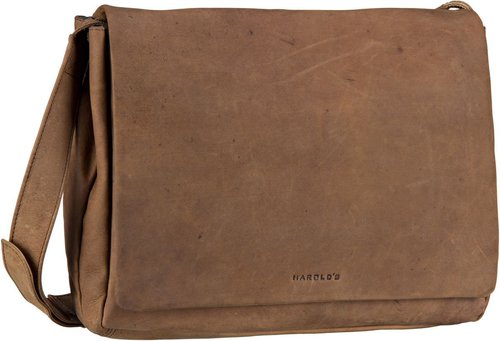 Harolds Harold's Antic 3104 Kuriertasche L  in Braun (12.5 Liter), Umhängetasche